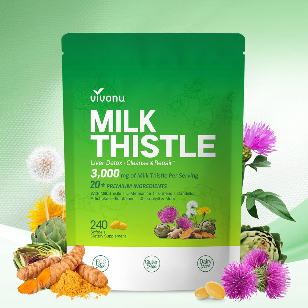 Milk Thistle Liver Detox Capsules bottle – front view
