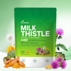 Milk Thistle Liver Detox Capsules bottle – front view