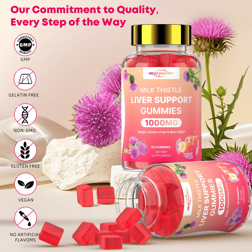 Milk Thistle Liver Detox Gummies on store shelf