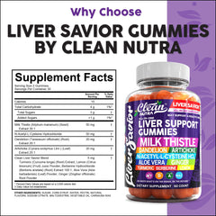 Milk thistle liver support gummies bottle close-up