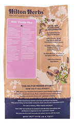 Close-up of Milk Thistle Plus label on bottle