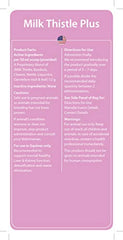 Dosage chart for Milk Thistle Plus