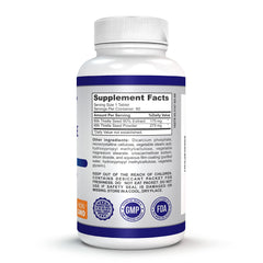Milk thistle seed powder illustration