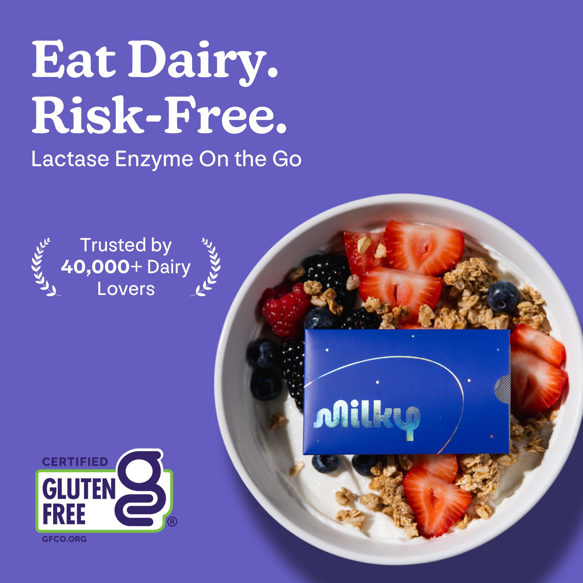 All-natural ingredients for Milky Lactose Intolerance Pills