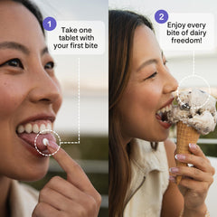 Milky Lactose Intolerance Pills on-the-go portability
