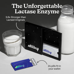 Relief from bloating and gas with Milky Lactose Intolerance Pills