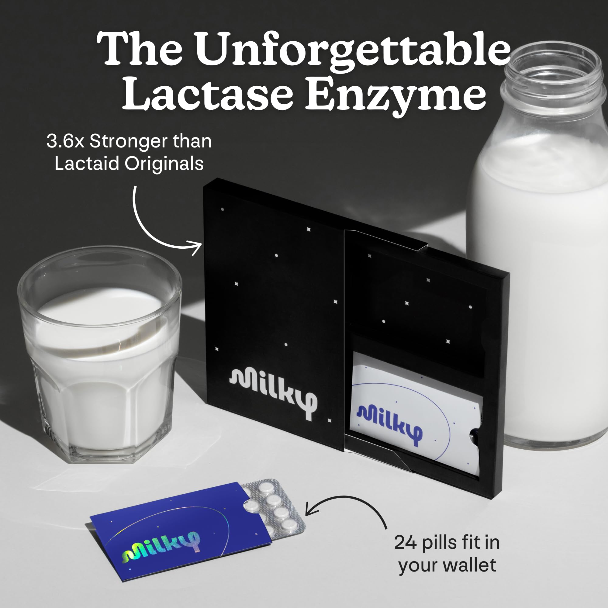 Milky travel-friendly case with pills