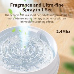 Diffuser operating in a bedroom setting
