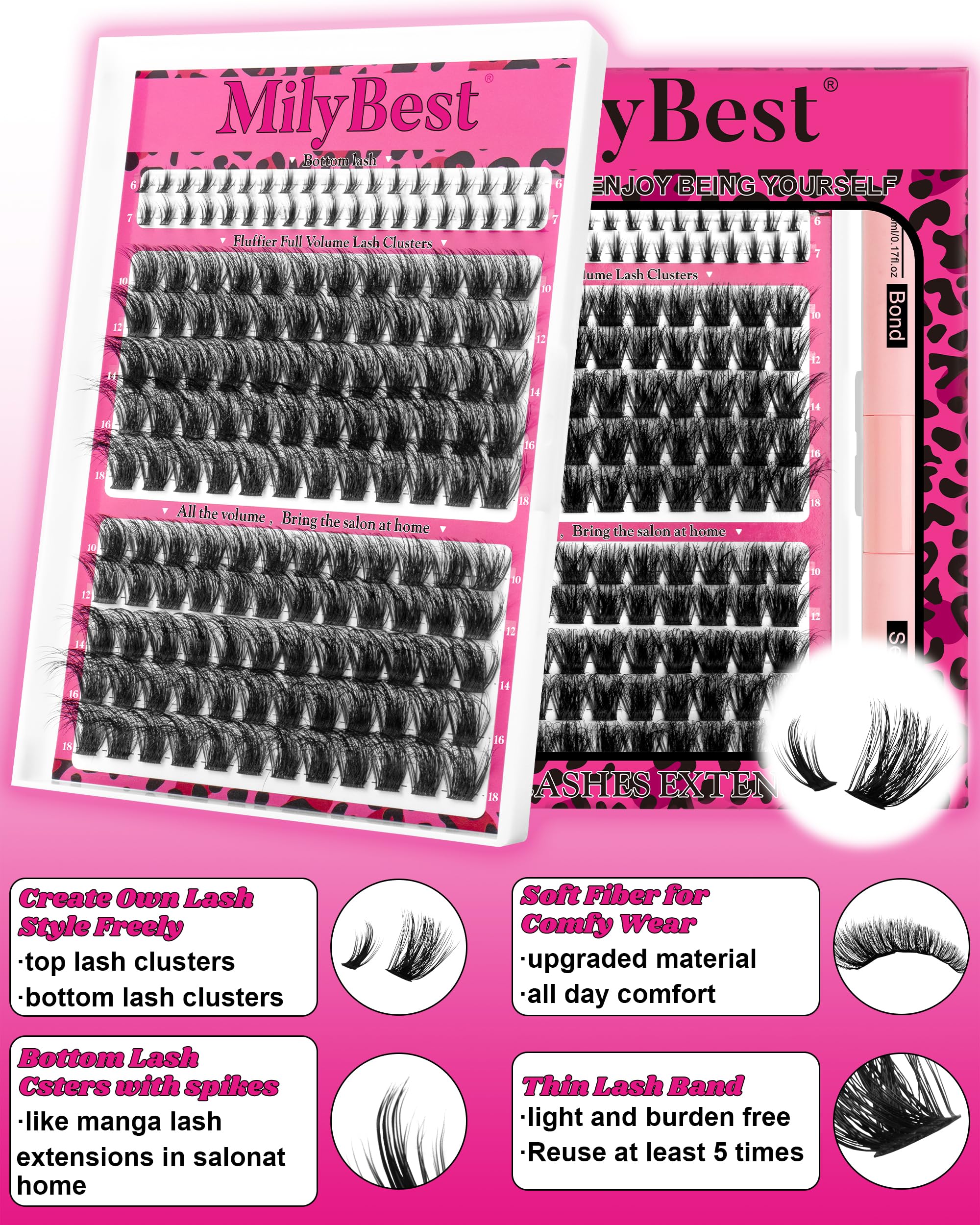 MilyBest precision lash tweezers for accurate placement