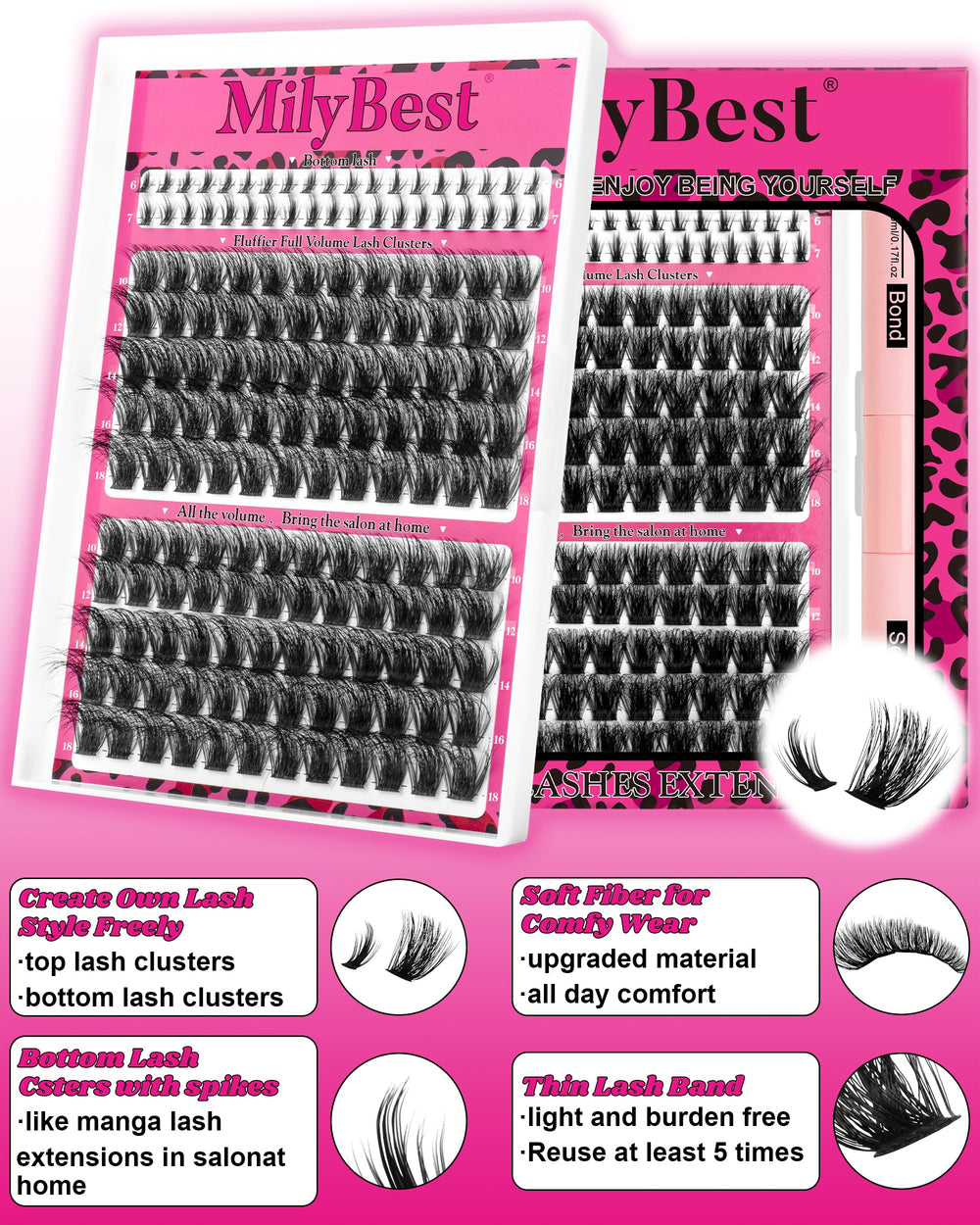 MilyBest precision lash tweezers for accurate placement