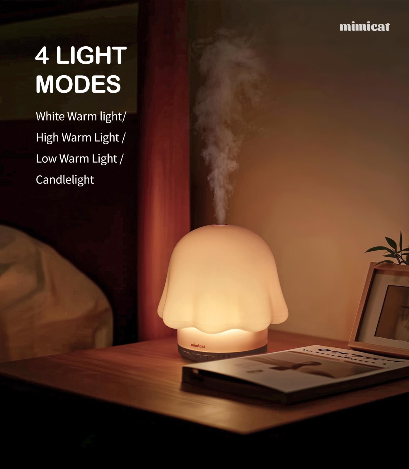 mimicat ultrasonic cool mist quietly disperses essential oils