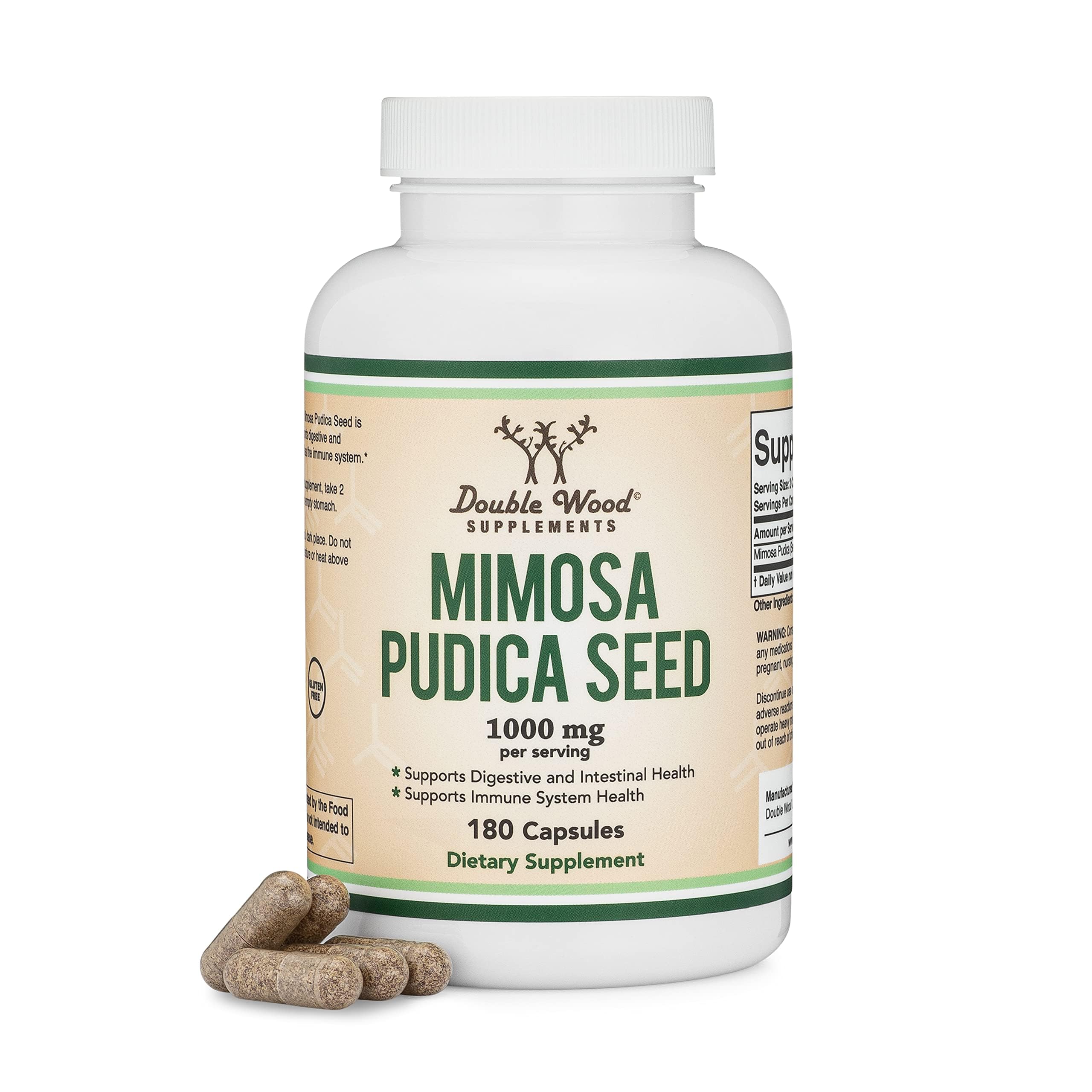 Bottle of Mimosa Pudica Seed Capsules by Double Wood