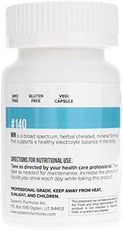 Close-up of MIN #140 Multi Mineral Plus capsules