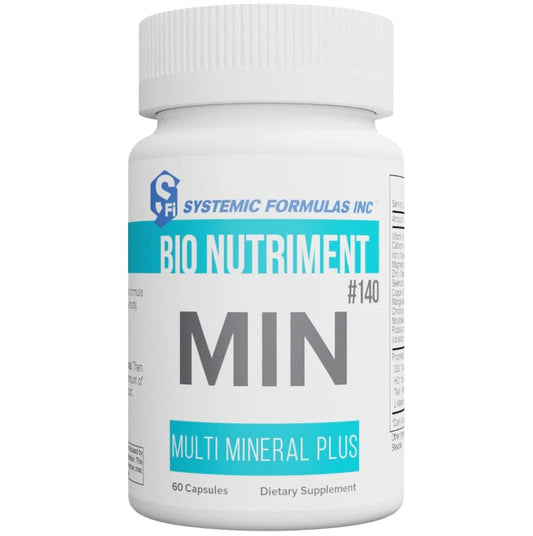 MIN #140 Multi Mineral Plus 60 Capsules bottle - front