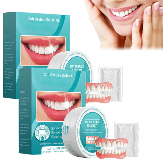Minceetbien 2-piece dentures kit with components
