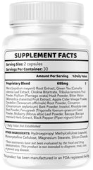 Back view of Mind Guard Brain Supplement bottle