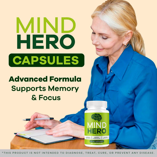 Mind Hero Capsules bottle front view