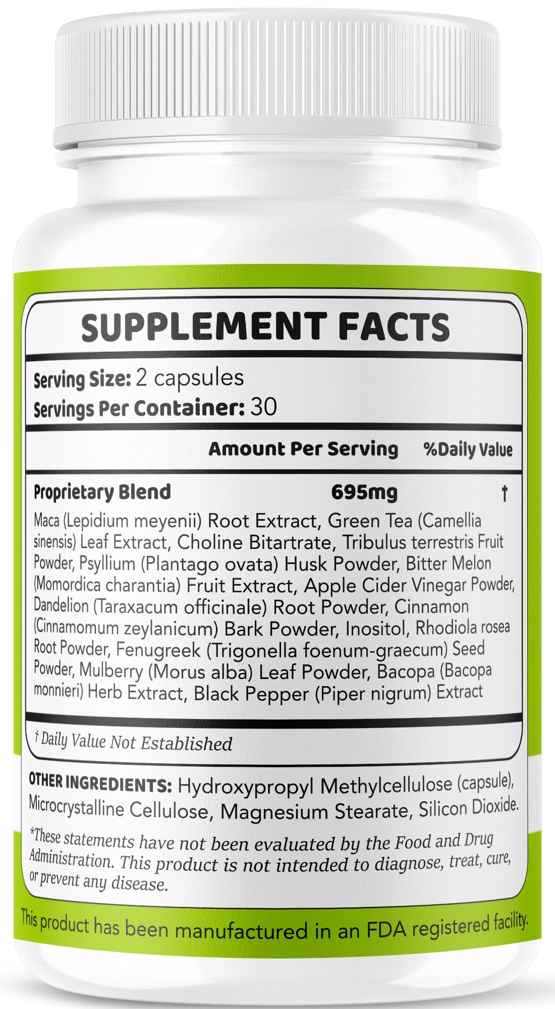 Mind Hero bottle with label visible