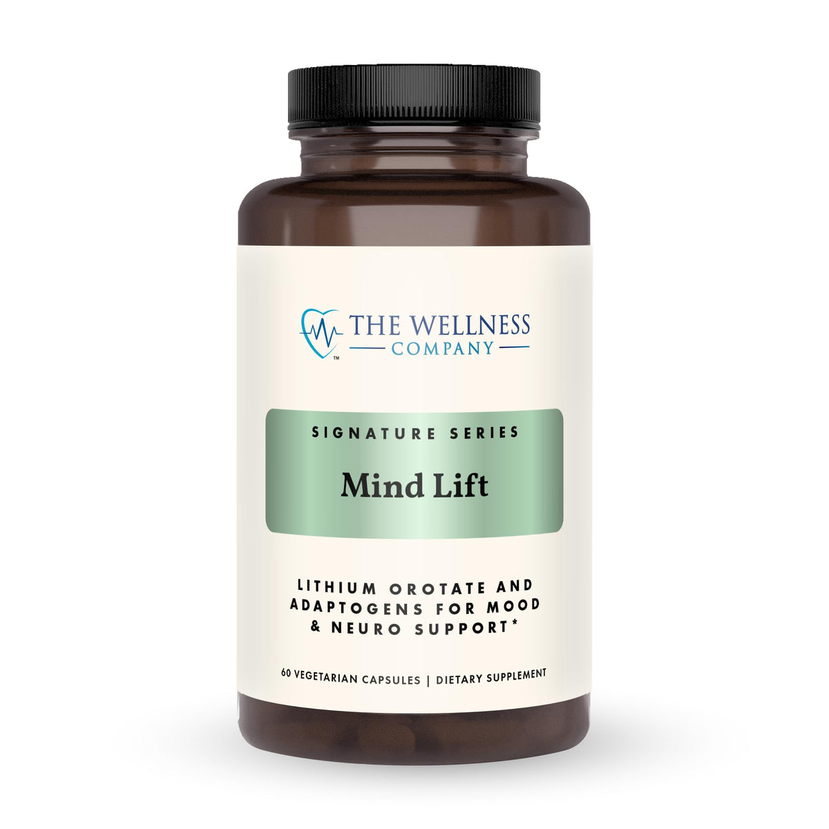 Mind Lift bottle front label with product name
