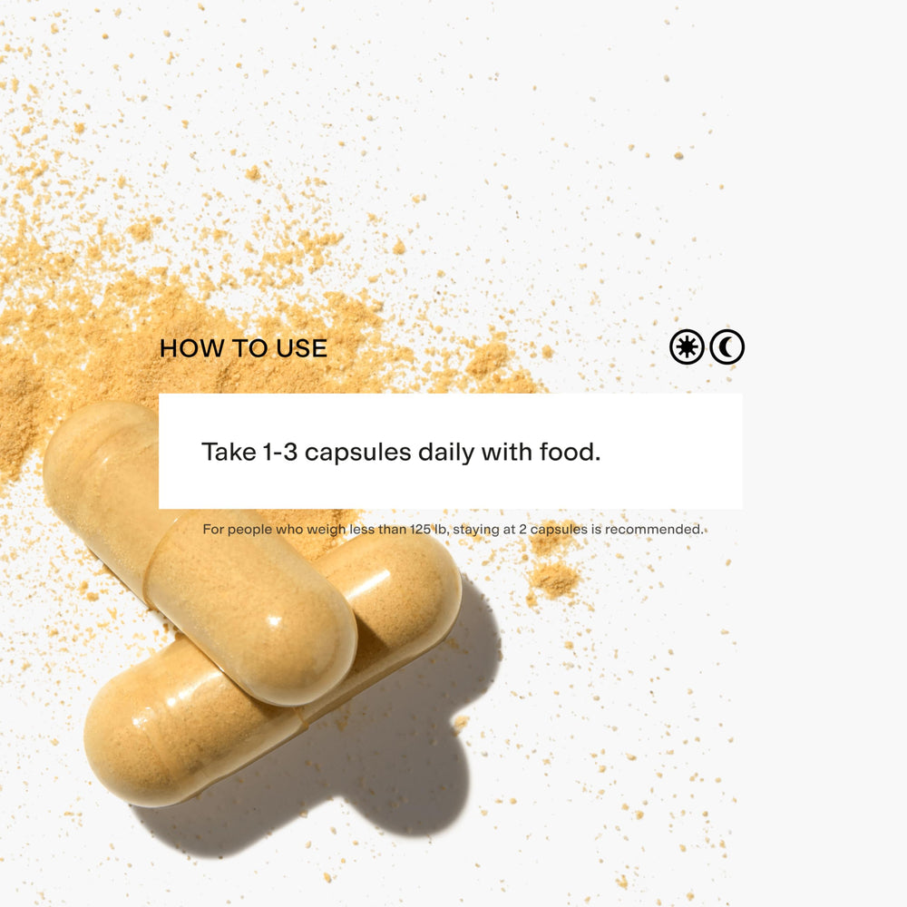 Usage instruction: take 2-3 capsules with a meal