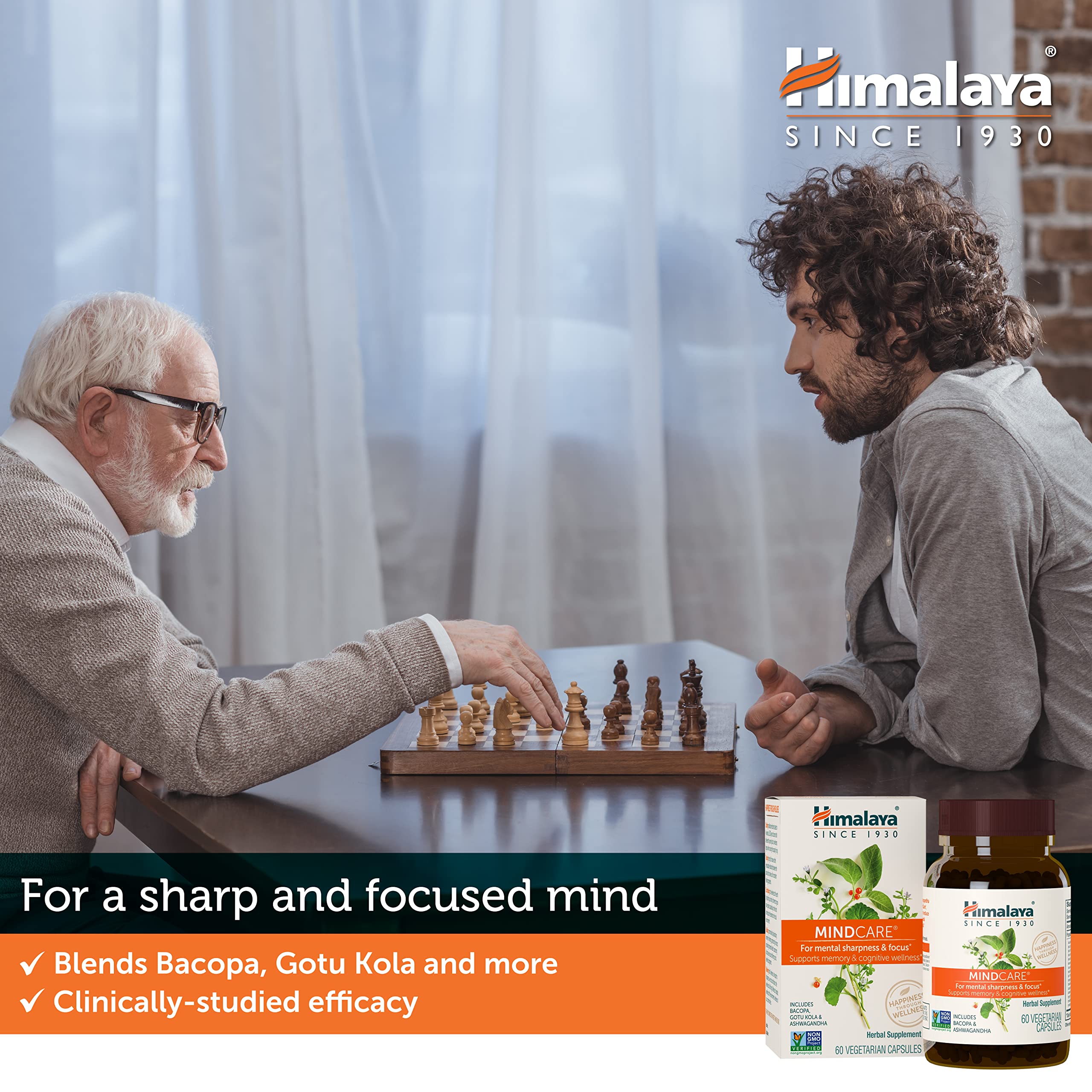 Himalaya MindCare bottle back label