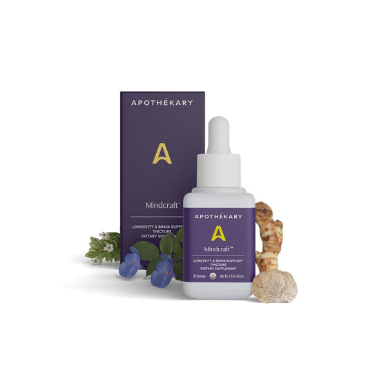 Front view of Apothékary Mindcraft bottle