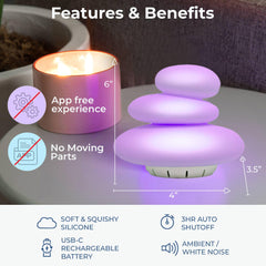 Mindsight Breathing Buddha ambient waves sounds, enhances guided breathing