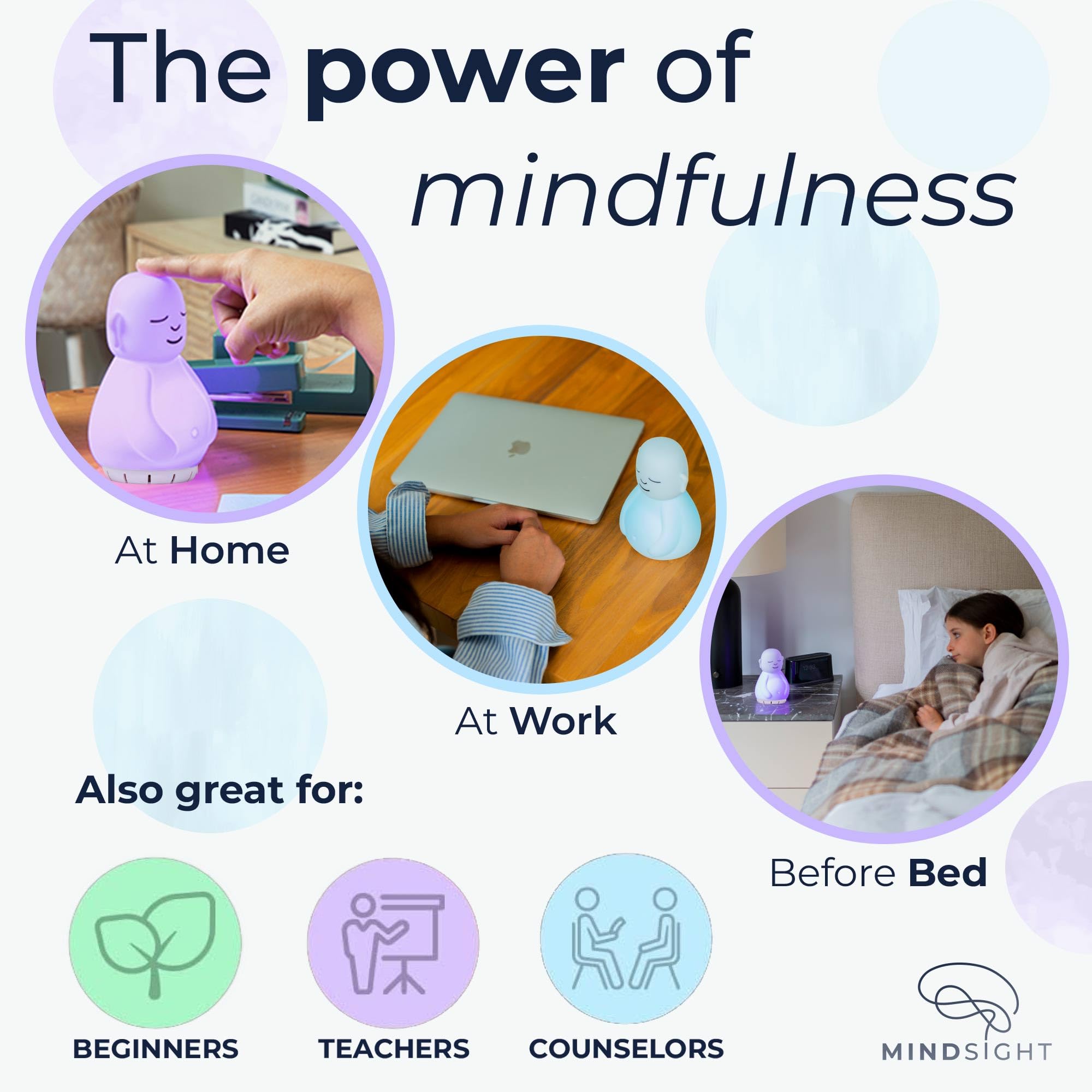 Mindsight Breathing Buddha long battery life supports regular stress-relief sessions