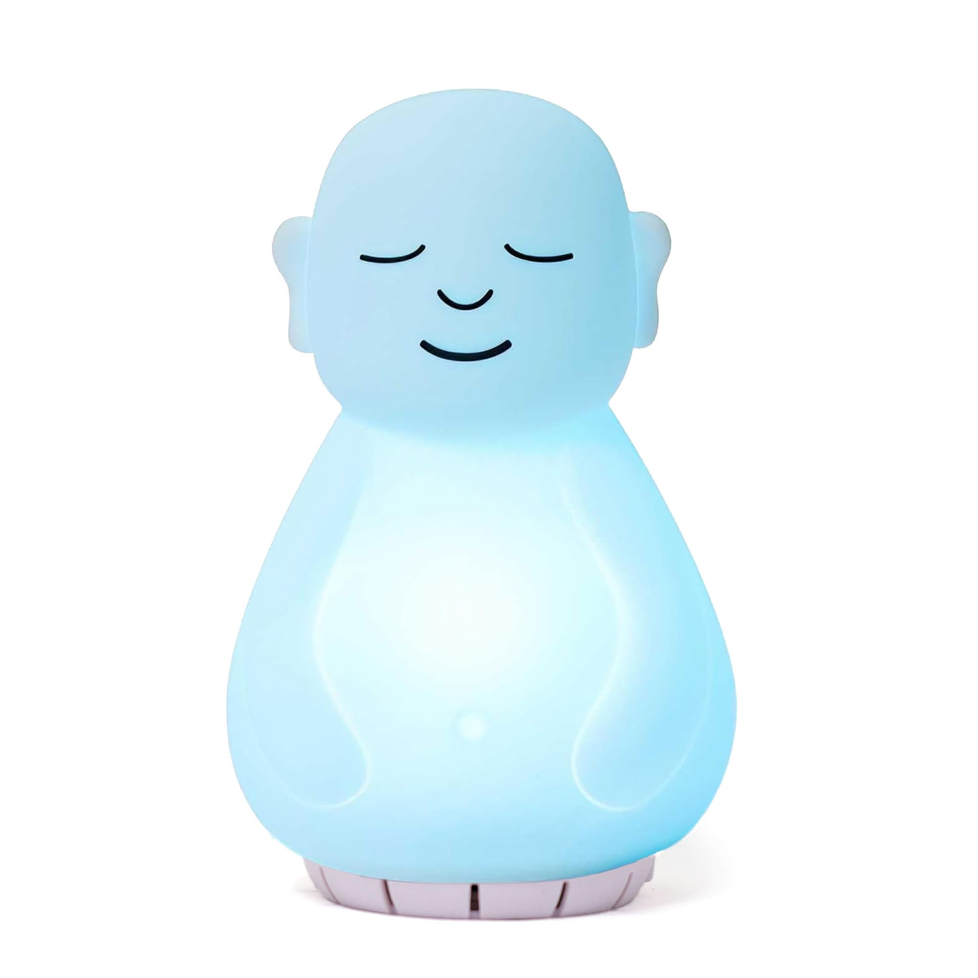 Mindsight Breathing Buddha visual with soft glow supports focused breathing and calm