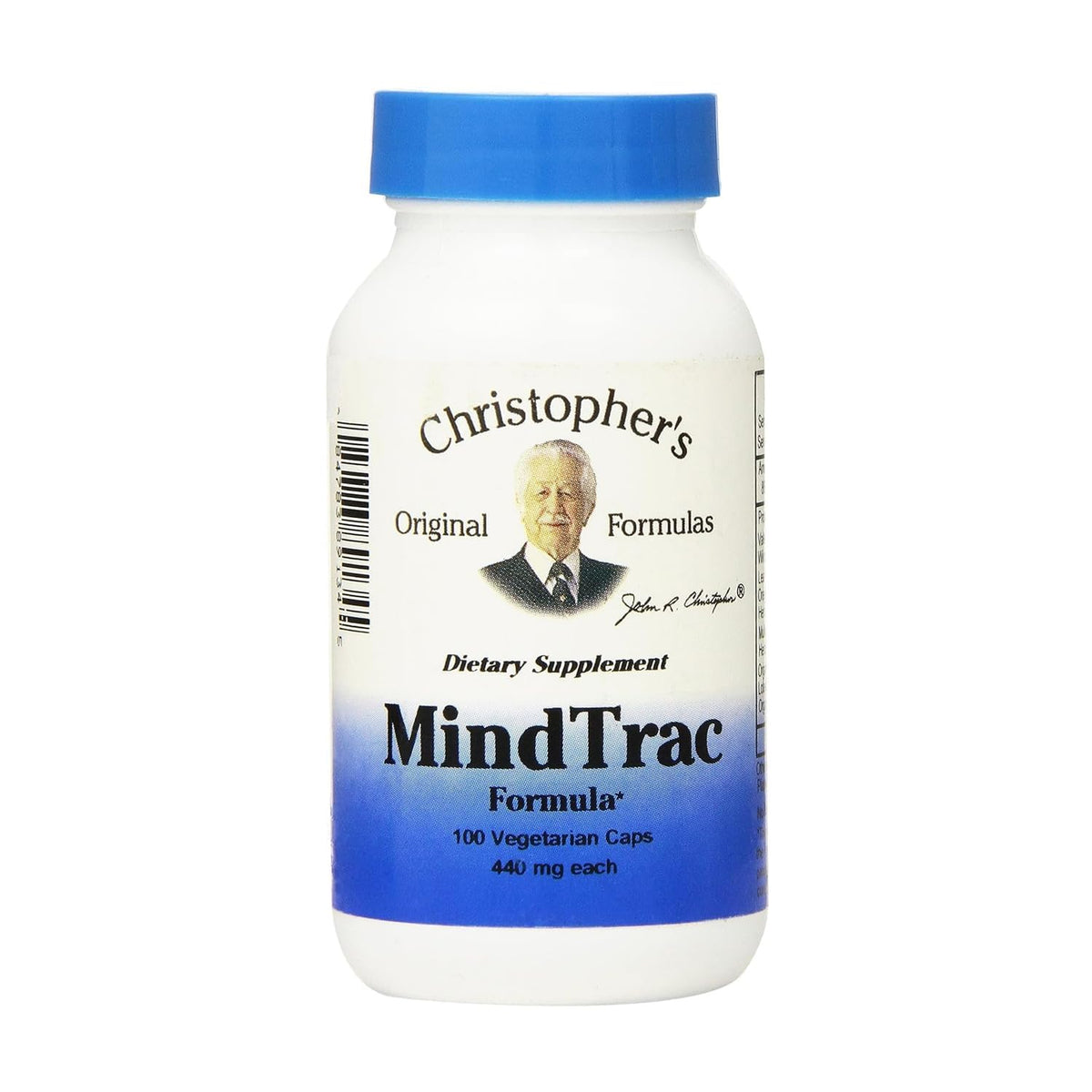 MindTrac Formula bottle containing 100 capsules