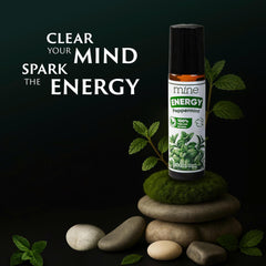 Close-up of Peppermint Essential Oil Roll On applicator