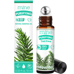 Mine Tea Tree Essential Oil Roll-On bottle front view