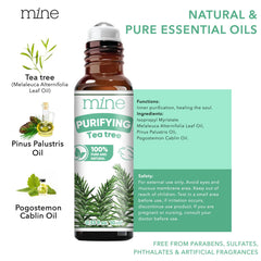 Natural skincare context with roll-on