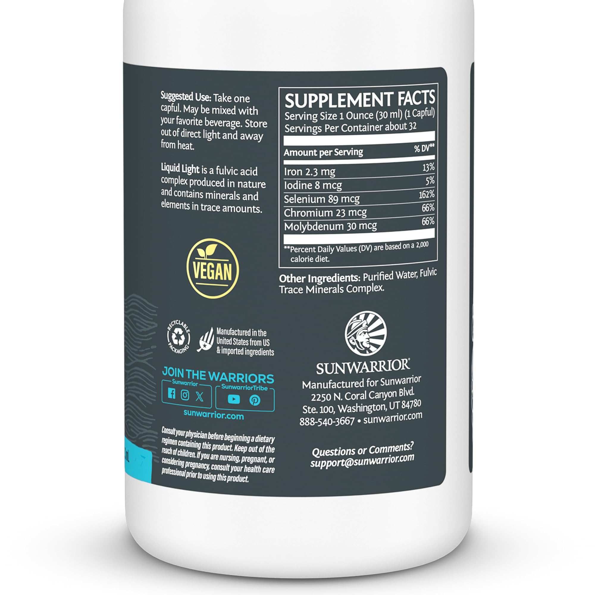 Plant-based mineral complex in liquid form