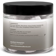 Coconut aroma from Mineral Me California exfoliant.