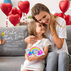 Mineral Me California color explosion bath bomb provides an engaging, fun bath experience for kids.