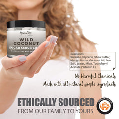 Organic vegan oils in Mineral Me California scrub blend.