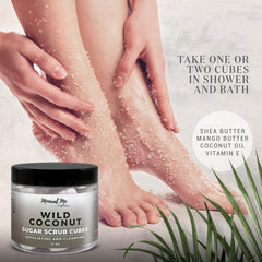 Close-up of Mineral Me California sugar scrub texture.