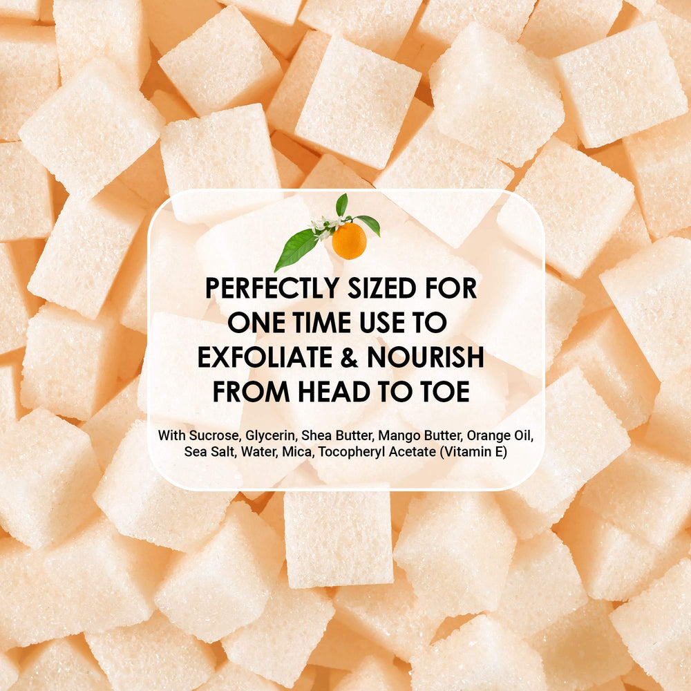 Close-up of fine sugar crystals and organic butters in the texture of the cubes