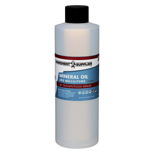 Mineral Oil made in the USA, vegan and non-GMO