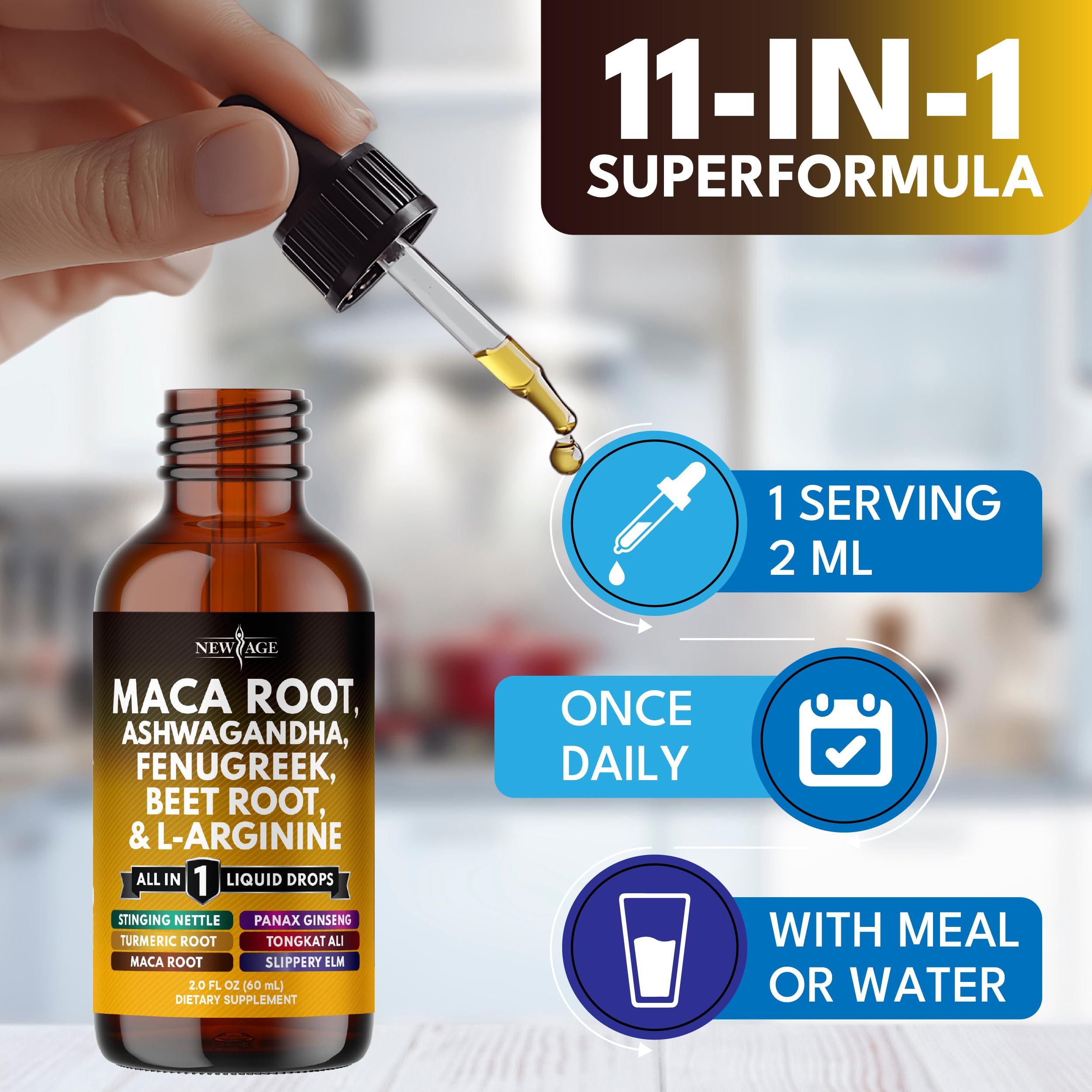 Mineral-rich drops highlighting magnesium content