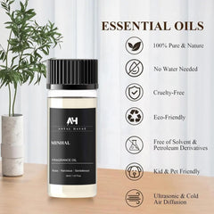 Aromas of rose, narcissus, and patchouli in the Minhal blend