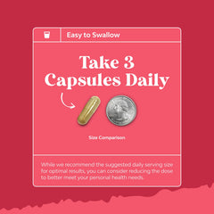 Mini capsules packaging of menopause support supplement