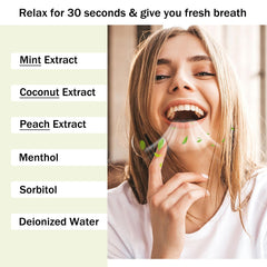 Mint flavor mouthwash sachets
