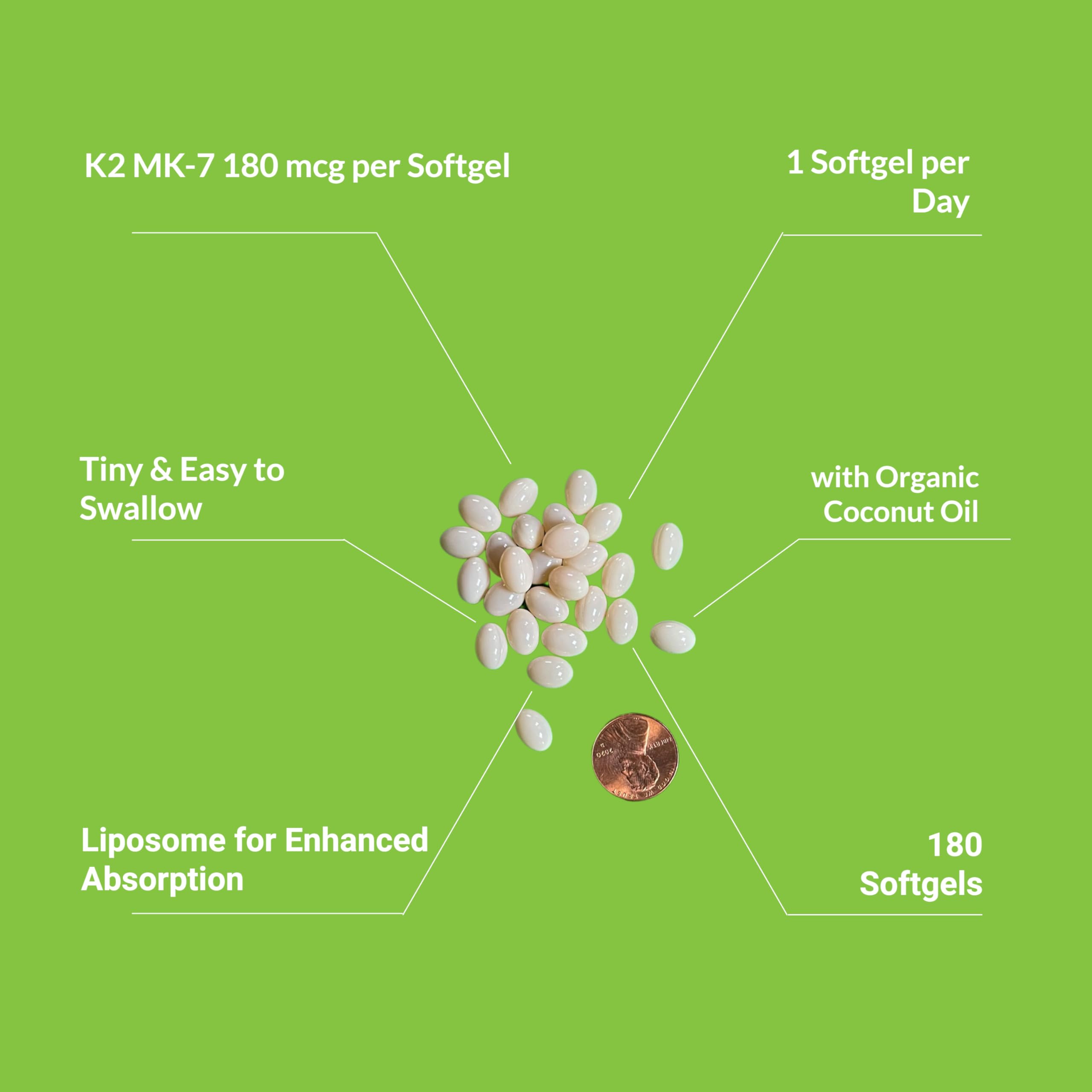 180-count mini softgels for easy swallowing