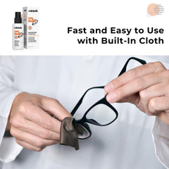 Cleaner used on coated and non-coated lenses, including camera lenses