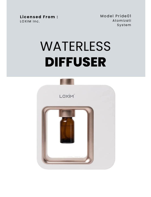 Minidiva Aromatherapy Diffuser demonstrates nebulizing technology for pure essential oils in a compact portable unit.