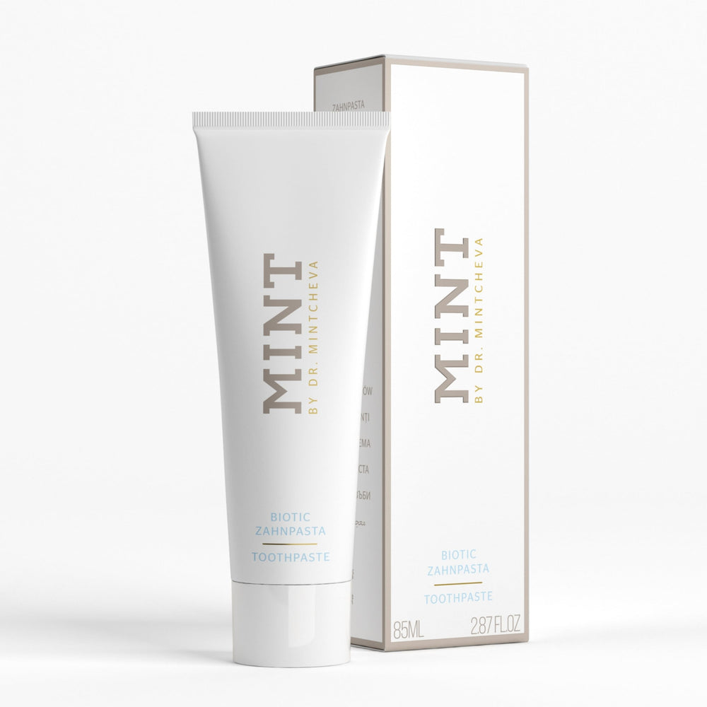 Packaging of Mint Biotic Toothpaste 85ml
