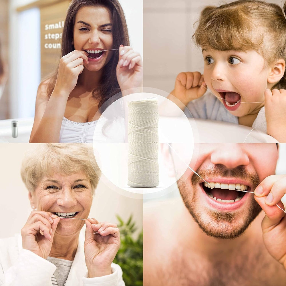 Mint-flavored dental floss, 2 x 55 yards