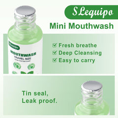 Mint flavor travel mouthwash mini bottles 35ml for packing